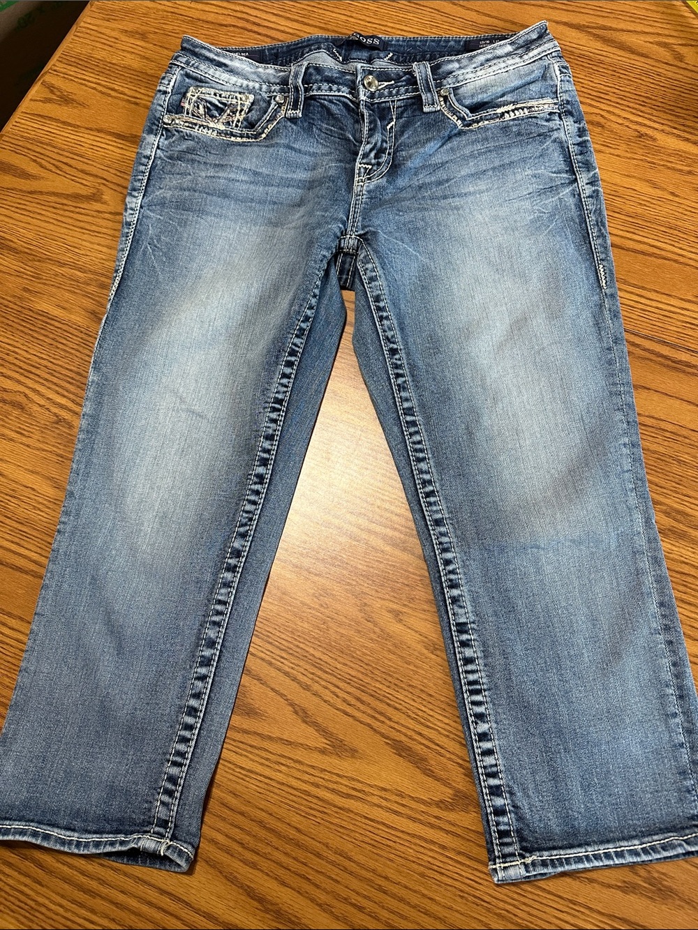 Vigoss Washed Light Blue Capris
